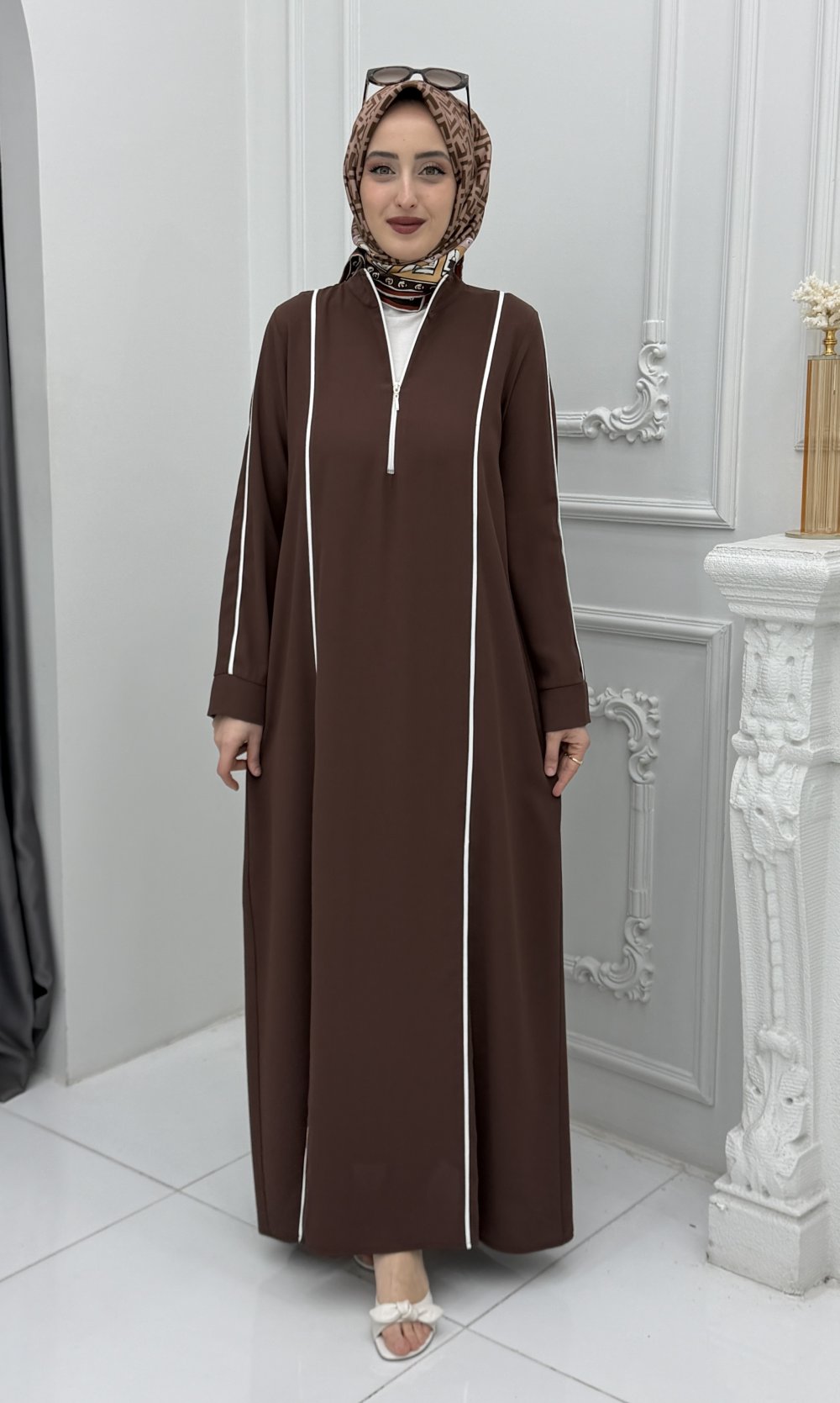Derya Elbise Kahverengi — Kahverengi