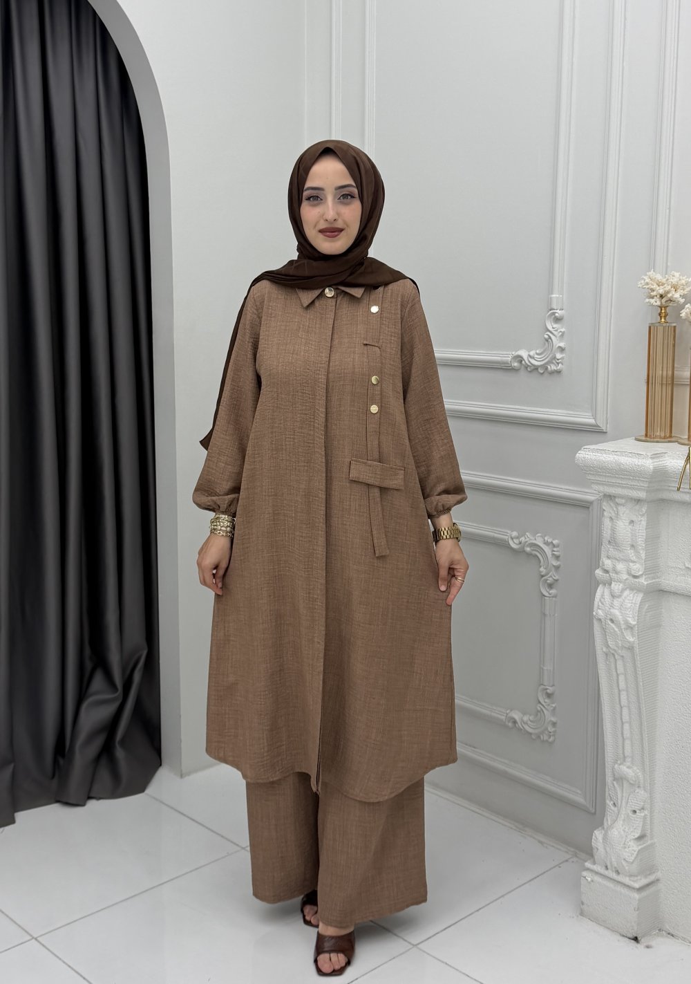 Feyza Takım Kahverengi — Kahverengi