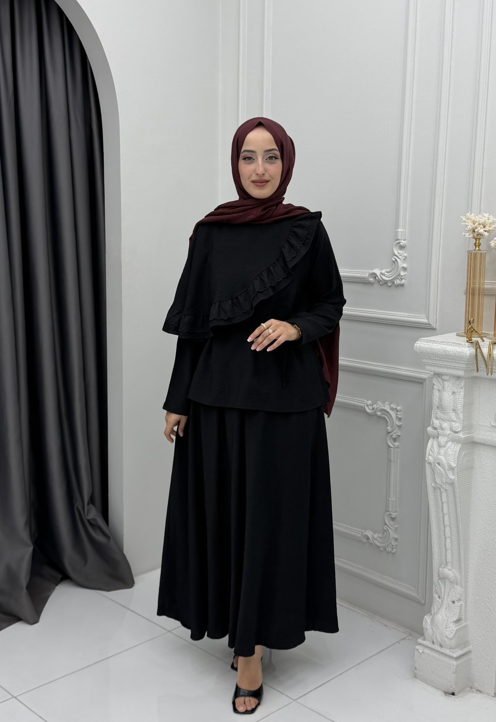 Betül Etek Takım Siyah — Siyah