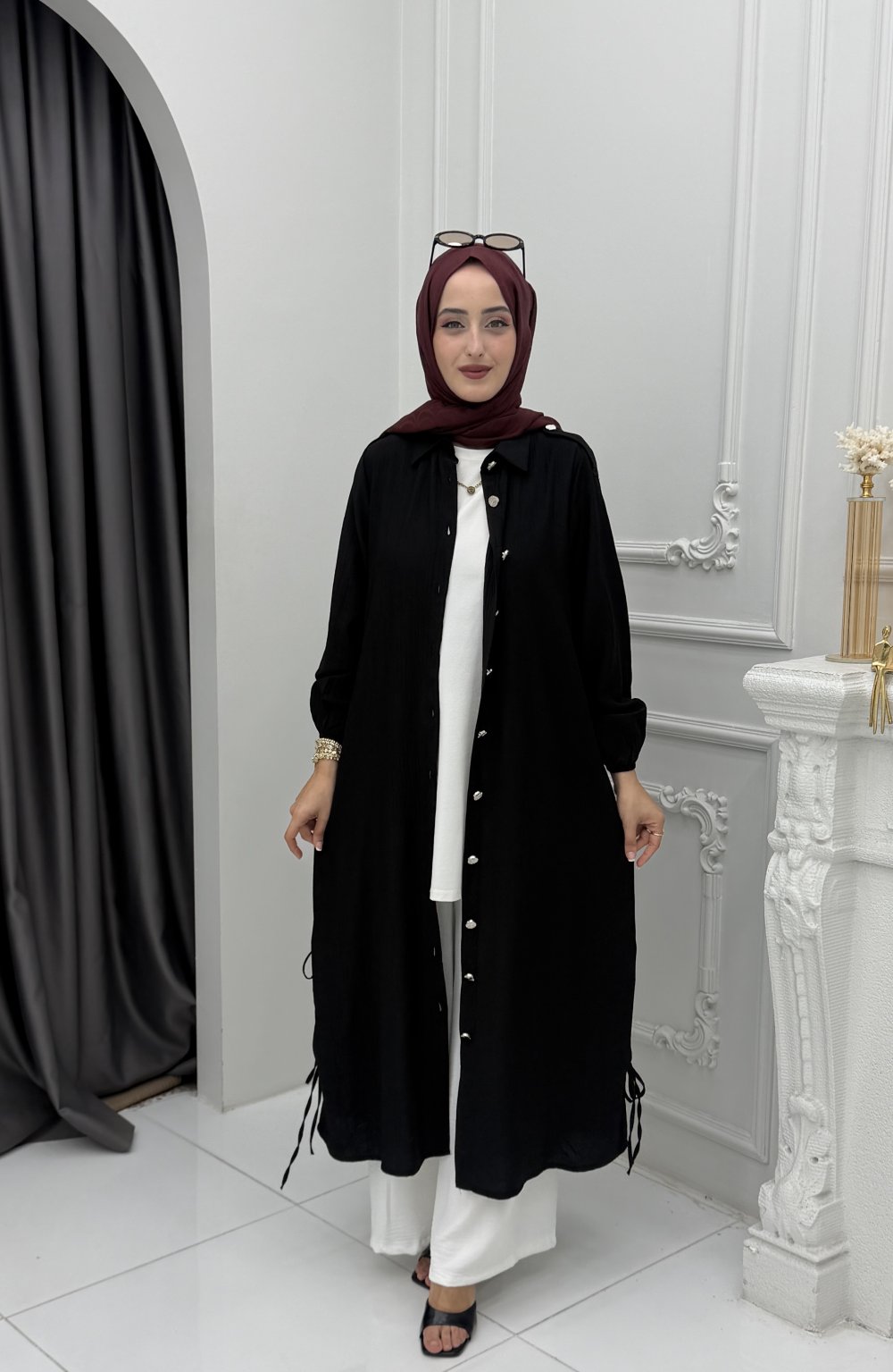 Sude Tunik Kap Siyah — Siyah